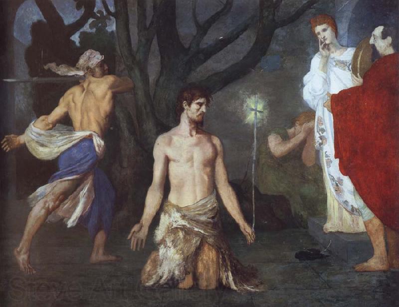 Pierre Puvis de Chavannes The Beheading of Saint John the Baptist France oil painting art